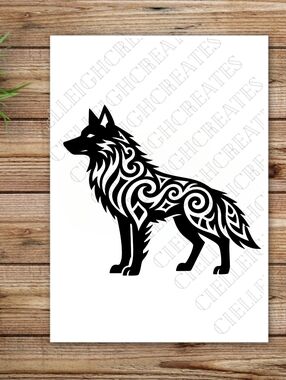 *2 for $20* Wolf Vinyl decal  sticker Handcrafted